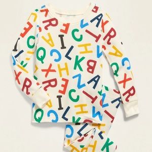 Old Navy Alphabet Pajamas - 5T. Brand New.